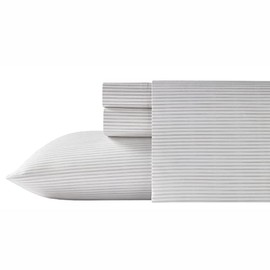 Tommy Bahama Tommy Bahama - Queen Sheets, Cotton Percale Bedding Set, Crisp & Cool, Stylish Bedding Set (Paloma Beach Grey, Queen)