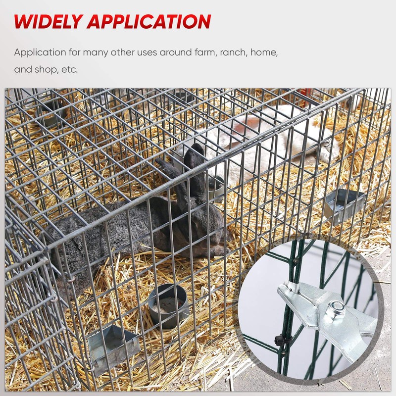 300 Pieces Wire Cage Clips with 1 Piece Wire Cage