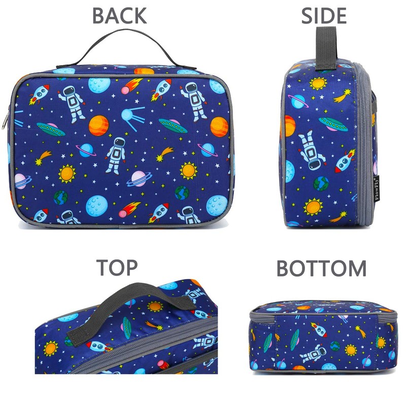 FlowFly Kids Lunch box Insulated Soft Bag Mini Cooler Back