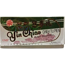 金百合银翘解毒片Yin Chiao Chieh Tu Pien (Yin Qiao Jie Du Pian)-96 Tablets(12x8) by Golden LilyF