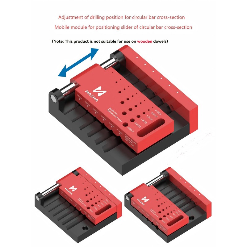 Adoctech Round Rod Center Locator Drill Guide Jig Punching Hole