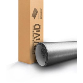 VViViD Aluminium Brushed Steel Premium+ Series Lengthwise Brushed Texture 30cm x 152cm (1ft x 5ft)