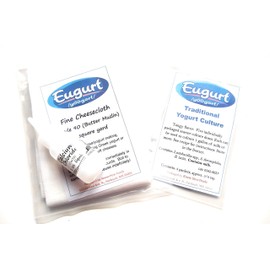 Greek Traditional Yogurt Kit (basic) - w/cheesecloth and 1 oz. calcium chloride