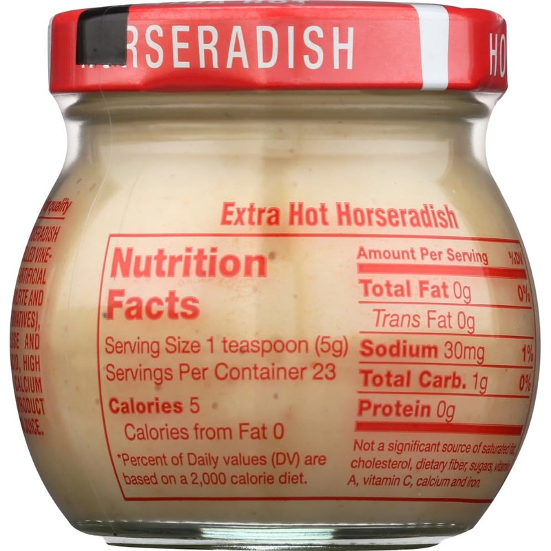 Inglehoffer Extra Hot Horseradish, 4 Ounce Jar