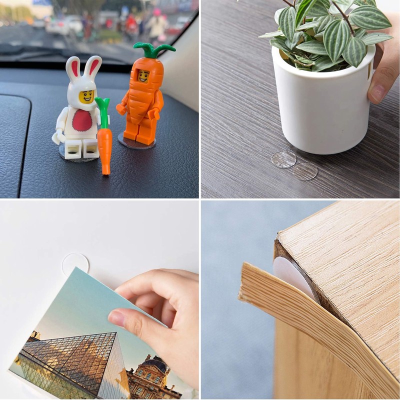 JANYUN 280 Pcs Double Sided Sticky Dot Stickers Removable Round