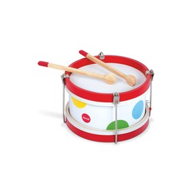 Janod - My First Confetti Holz-Trommel, Kinder-Musikinstrument, Spielzeugnachbildung und Spielzeug für musikalisches Empfinden, ab 2 Jahren, J07608