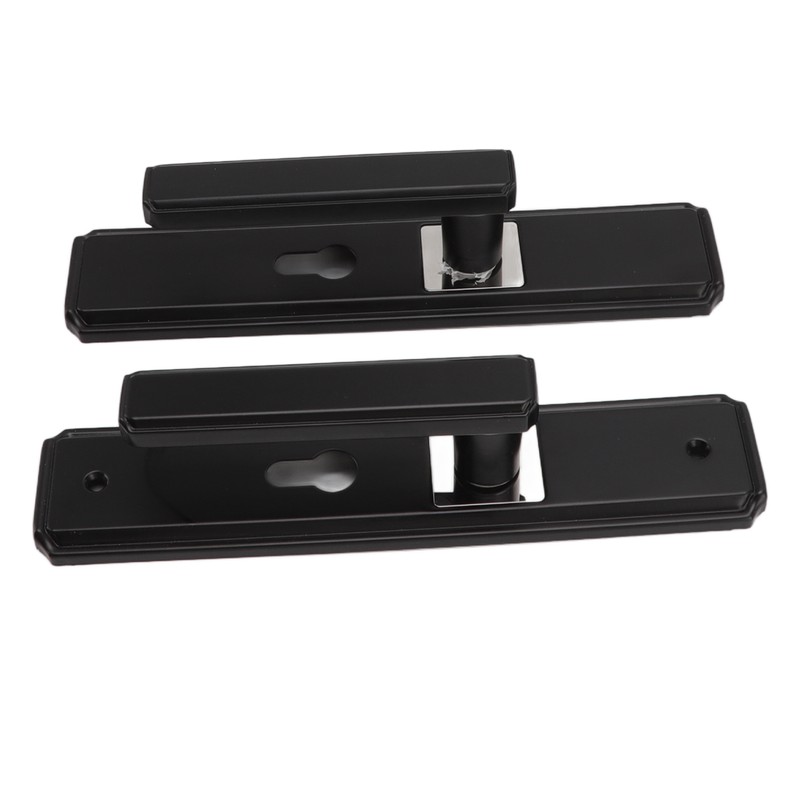 Door Lever Lock Universal Aluminium Alloy Black Door Security Latch