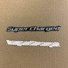 BETAM 2Pack Supercharged Emblem 3D Aluminum Sticker Decal Nameplate Badge