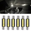 Lyxheth 6PCS 28mm 29mm 6614F Festoon LED Car Bulb, Car