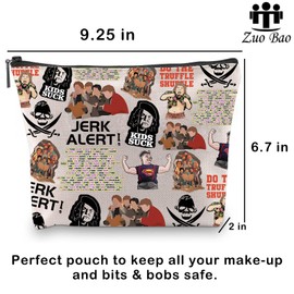 Zuo Bao Movie Horror Island Gift Inspired Cosmetic Bag Fandom Gift 1985 American Adventure Comedy Film, SUCK