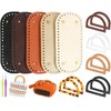 HSDJLXZ 17 PCS Bag Base and Handles Set for Crochet