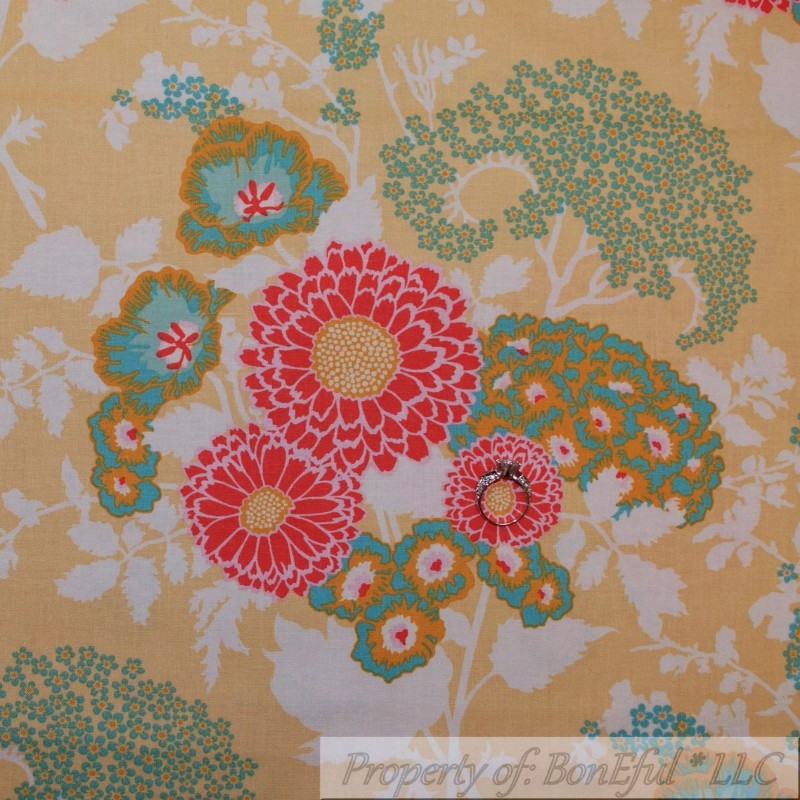 Riley Blake BonEful Fabric FQ Cotton Quilt Pink White Red