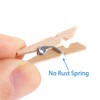 DIYASY 120 Pcs Mini Wooden Clips,1 Inch Mini Clothespins,Photo Paper