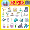 50PCS Funny Laboratory Stickers, Cute Science Research Stickers Set for
