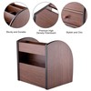 Siveit Wooden Desktop Organizer with Drawer, Multifunctional Office Supply Storage