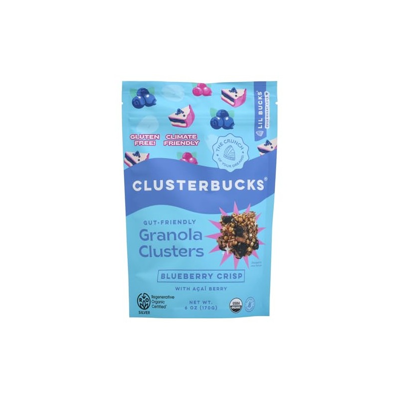Clusterbucks Gut Friendly Granola Clusters made with Sprouted Buckwheat and