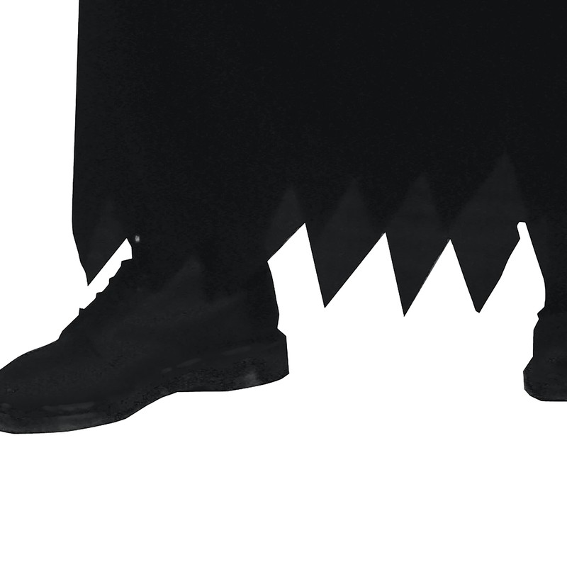 Fun World mens Adult Scream Ghost Face Costume, Black, One