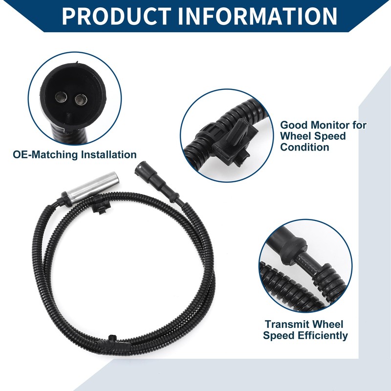 Partuto ABS Wheel Speed Sensor Front Left Right ABS Sensor