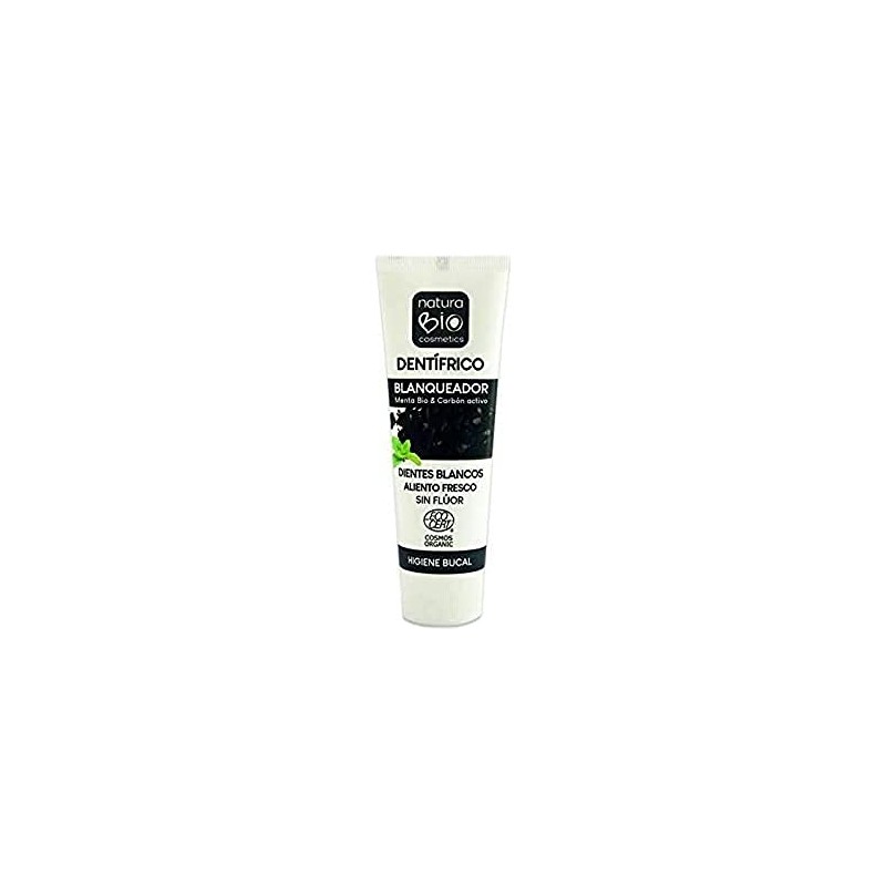 Naturabio Cosmetics Teeth Whitening Mint Carbon Active 75 ml 1
