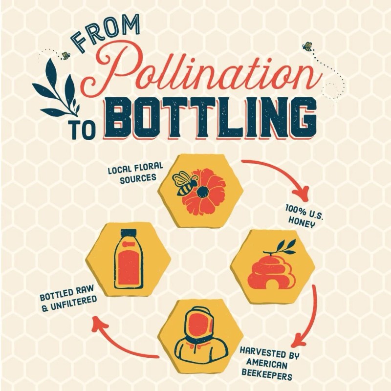 Local Hive Raw & Unfiltered Clover Local Hive Honey 16