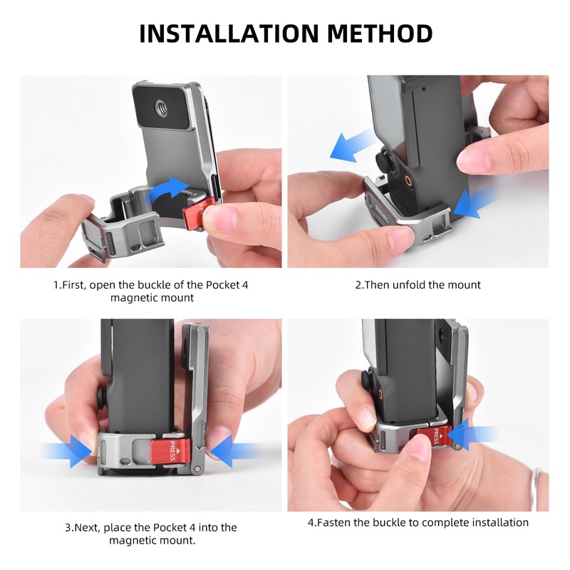 Flymile Pocket 4P 4 3 Magnetic Mount Stand for DJI