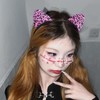 Pink Leopard Ears Headband Cosplay Accessories Kawaii Cat Ear Headband