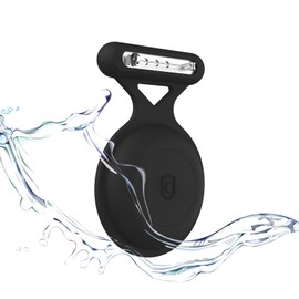 Aircawin for AirTag Holder Case with Brooch Pin,Waterproof Hidden for AirTag Case Cover for Kids,Item Locator,Full Protective Anti Lost GPS Tracker Item Finder for Child/Kids/Elderly/Clothing-Black