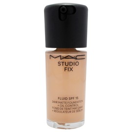 Studio Fix Fluid SPF 15 24Hr Matte Foundation Plus Oil Control - NC27 by MAC for Women - 1 oz Foundation
