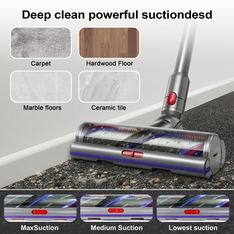 Garbage fighter High Torque Brush Head Replacement for Dyson V11