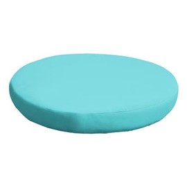 TK Classics Cover for Round Ottoman Cushions 6 inches Thick in Aruba (Cushions Not Included)