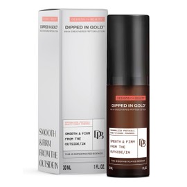 Designs for Beauty Dipped in Gold (1 Oz) - Peptide Lotion for Women with Creatine, Vitamin C & Vitamin E Tocotrienols for Firm, Healthy Skin Throughout the Aging Process