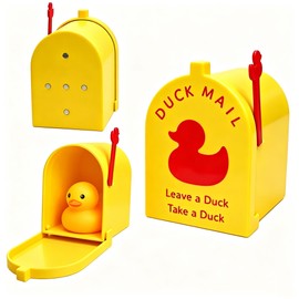 Magnetic Cruise Duck Mailbox–Wall Mounted Small Mailbox for Cruise Door Decorations,Solid Hold,3D Printed Duck Mailbox for Cruise Door Refrigerator,Duck Hiding Game, Cruise Gift for Travelers