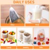 TamBee 100 Pack Disposable Tea Filter Bags Tea infusers 4"