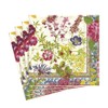 Caspari Mille Fleurs Paper Luncheon Napkins, Green, Pack of 20