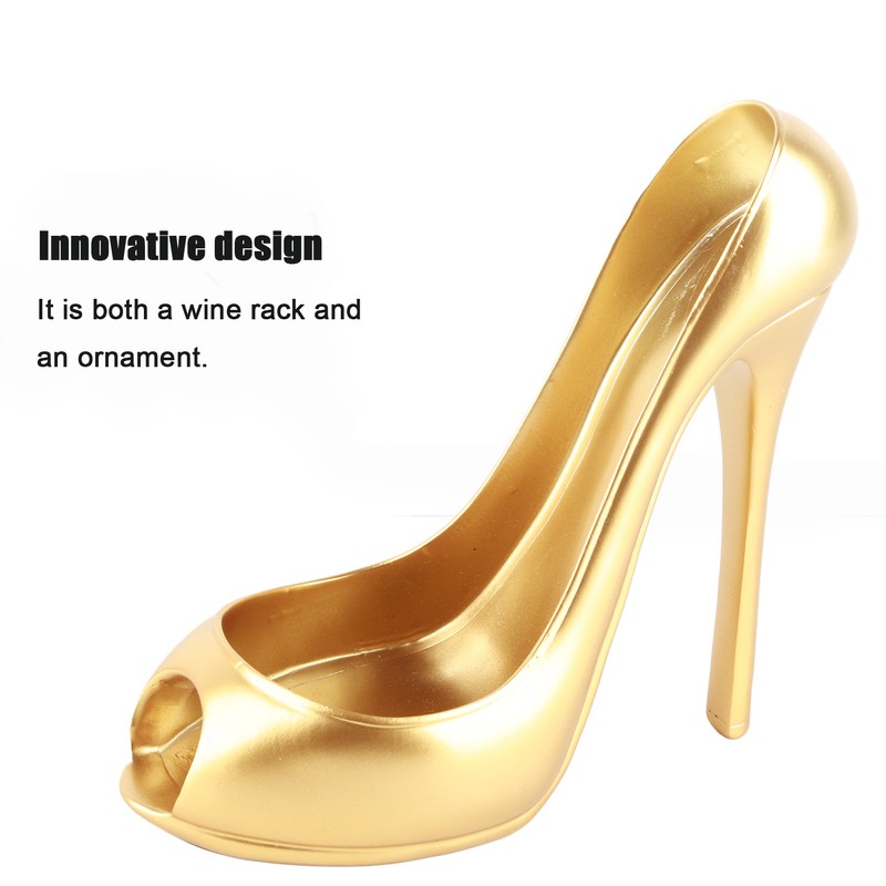 Innovative Wine Rack HighHeeled Shoe Shape Wine Bottle Display Holder