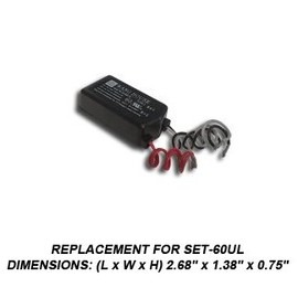 12V 60W Electronic Transformer - Replacement for SET60UL