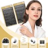 Cluster Eyelashes, QUEWEL Individual Eyelashes, 480 Pieces, DIY Eyelash Extensions,