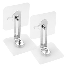 GLADFRESIT 2PCS Furniture Wall Anchors for Fixing No Drill Secure Anti-Toppling Fixator Safety Fixings Anti Tip Strap for Cabinet Bookshelf Dresser Wardrobe