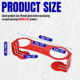 Canitu Grab Bar Dual Cup Holder,Motorcycle A3 Steel Powder Coated Drink Holder for Honda Talon 1000R/X 2019-2023 for Honda Talon 1000X-4 for KawasakiTeryx KRX 1000 2020-2023 (RED)