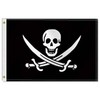 2×3 FT Pirate Flag,Medium 60×90 CM 100D Jolly Roger Outdoor