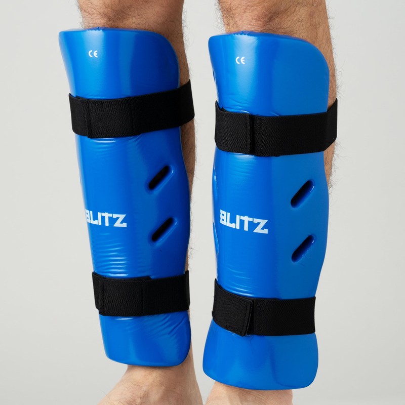 Blitz Dipped Foam Shin Guards - Blue - X-Small