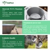 KAPILA 300ml Titanium Bowl with Folding Handle Outdoor Camping Picnic