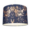 Modern and Unique Navy Midnight Blue Cotton Fabric Lamp Shade