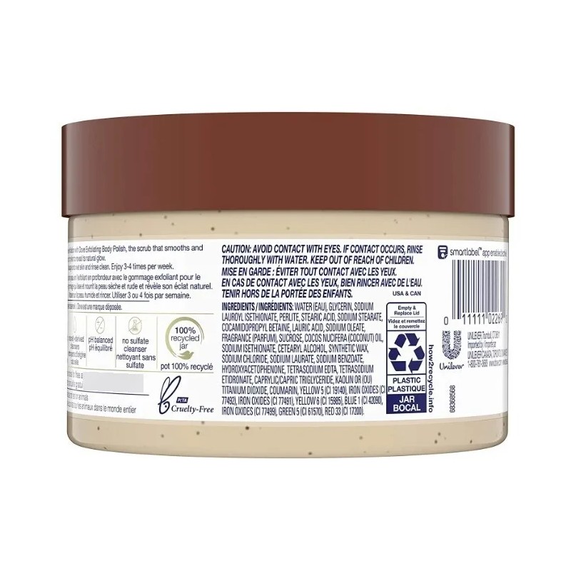 Dove Exfoliante Corporal de Azúcar con Aceite de Coco y