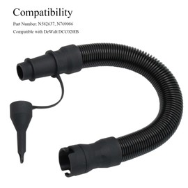 ANTOBLE N582637 Inflator Hose Compatible with DeWalt Air Compressor DCC020IB, N769086 Replacement Hose Assembly with Safety Tips for DeWalt Inflator Air Hose Parts Accessories, 14 Inches