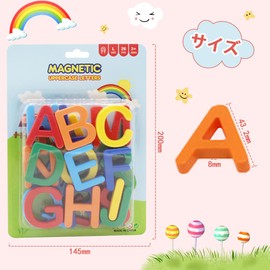 AIDUCHO Magnets, 26 PCS Codes Educational Toys, Refrigerator Magnets, Magnetic Calculation, Educational Toys, Classroom (Uppercase Alphabet)