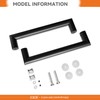 CKB 8" Shower Door Handle, Stainless Steel Shower Door Pull