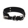 Lookook Womens Fashion O Ring Choker Faux Leather Collar (Black