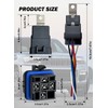 2 Pack Waterproof Relays and Harness Kit 40A 14V DC,