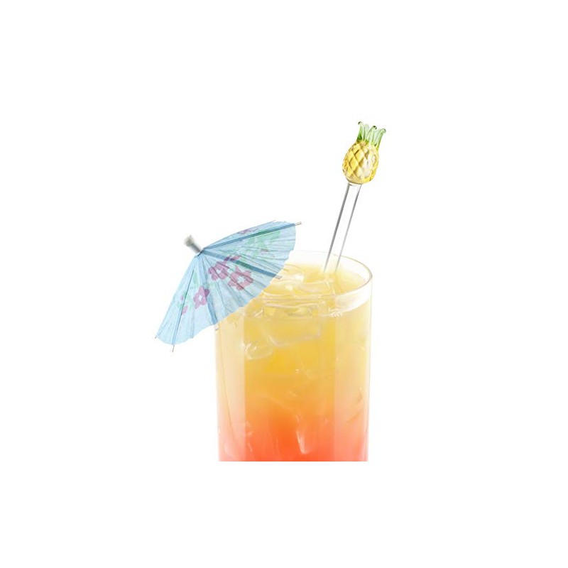Final Touch Pineapple Drink Stirrers, Set of 6 (FTA3050)